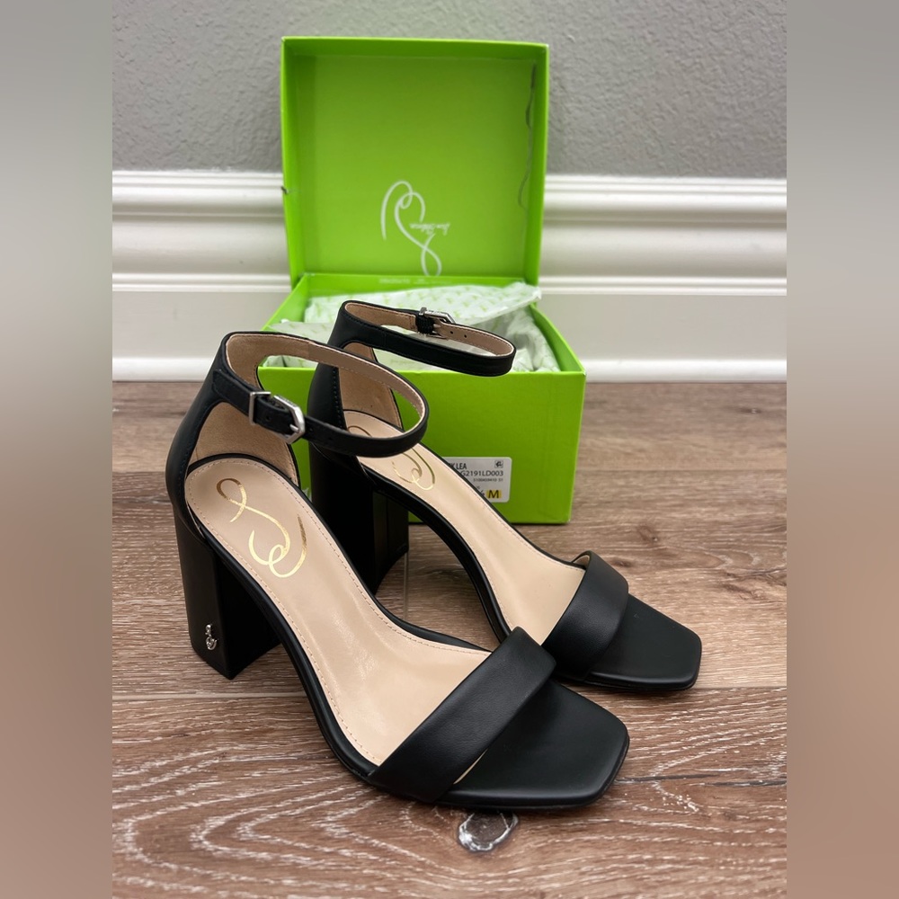 Sam Edelman Women's Daniella Sandal 5.5 Black Leather NWT